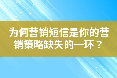 為何營銷短信是你的營銷策略缺失的一環？